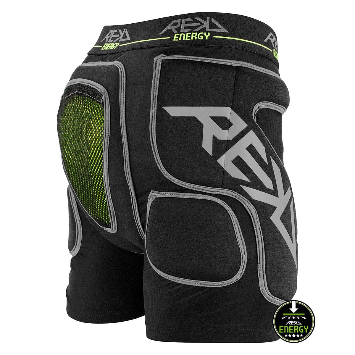 REKD Energy Impact Skate Protection Shorts Black