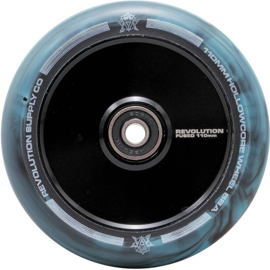 Revolution Supply Fused Core 110mm Stunt Scooter Wheel - Black / Blue