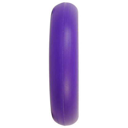 A side view of a purple inflatable pool float against a white background. The float, with its smooth roundness reminiscent of the Oath Bermuda 120mm Stunt Scooter Wheel in Black/Purple/Yellow, is designed for recreational use in water.