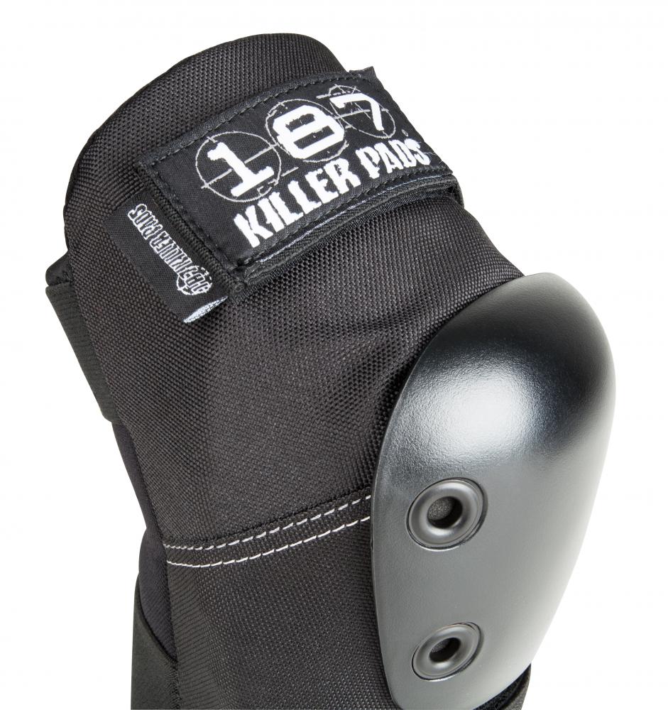 187 Killer Pro Elbow Skate Protection Pads - Black - Detail