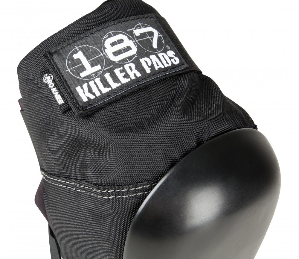 187 Killer Pro Knee Skate Protection Pads - Black - Side - Strap