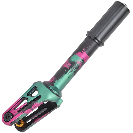 Oath Shadow IHC Stunt Scooter Fork - Black / Pink / Green