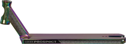 Lucky Prospect 2022 Oil Slick Neochrome Stunt Scooter Deck - 4.8" x 19.5" - Side