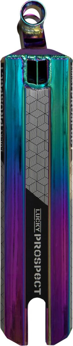 Lucky Prospect 2022 Oil Slick Neochrome Stunt Scooter Deck - 4.8" x 19.5" - Graphic