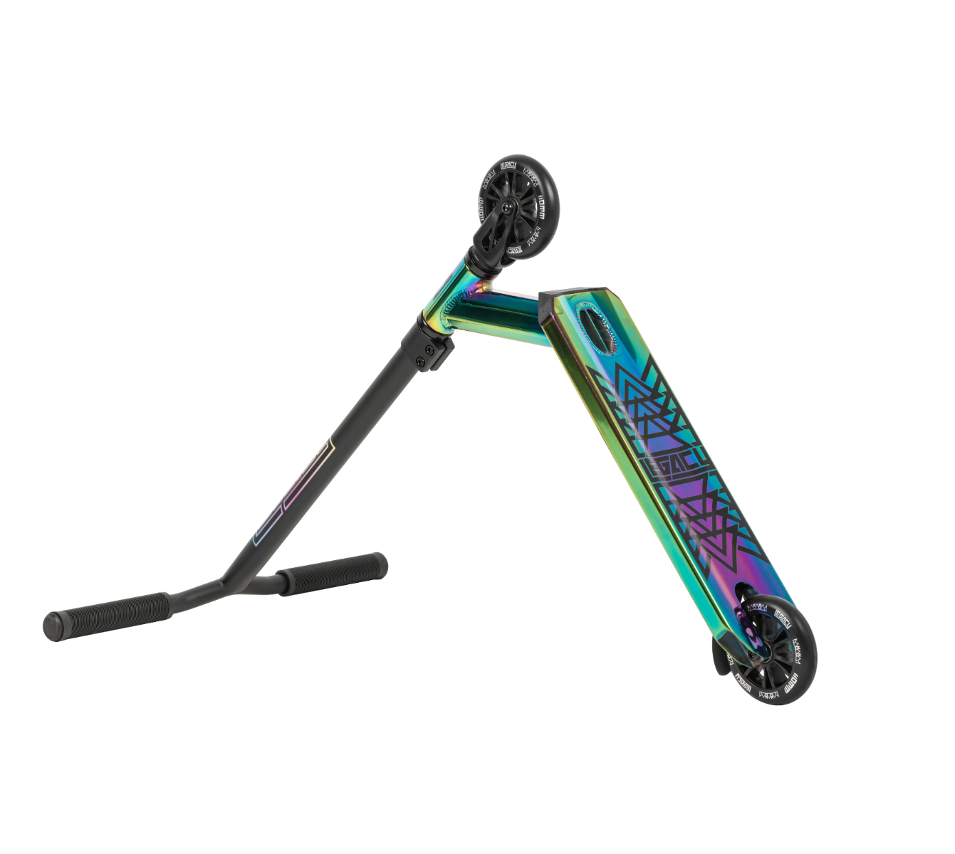 Legacy 1.5 Mini Pro Complete Stunt Scooter - Rainbow Neochrome / Black - Graphic