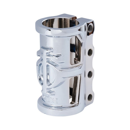 Oath Cage V2 4 Bolt SCS Oversized Stunt Scooter Clamp - Neo Silver - Left