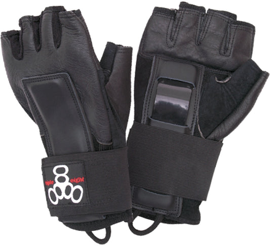 Triple 8 Hired Hands Skate Protection Gloves - Black