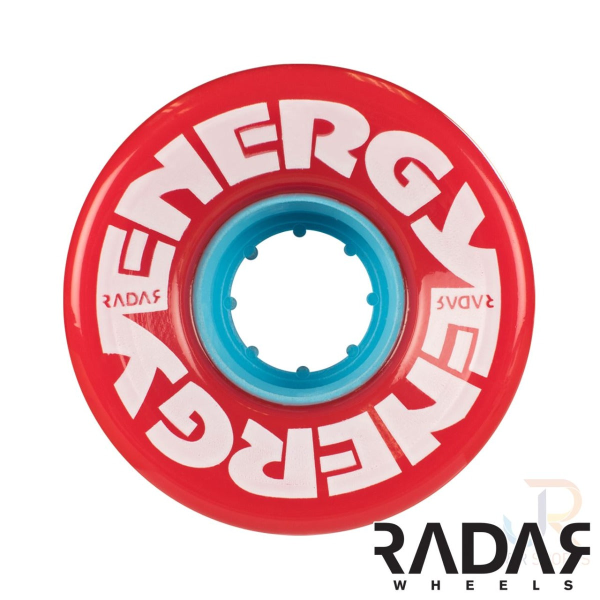 Radar Energy 78A Quad Roller Skate Wheels - Red 57mm x 32mm - Front