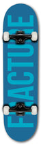Fracture Fade Series Blue Complete Skateboard - 8.25" x 32"