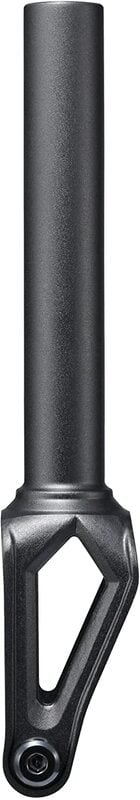 A black, cylindrical object made from CNC 6063 Aluminium featuring a hollow hexagonal base, similar to the Blunt Envy Diamond IHC Stunt Scooter Forks.