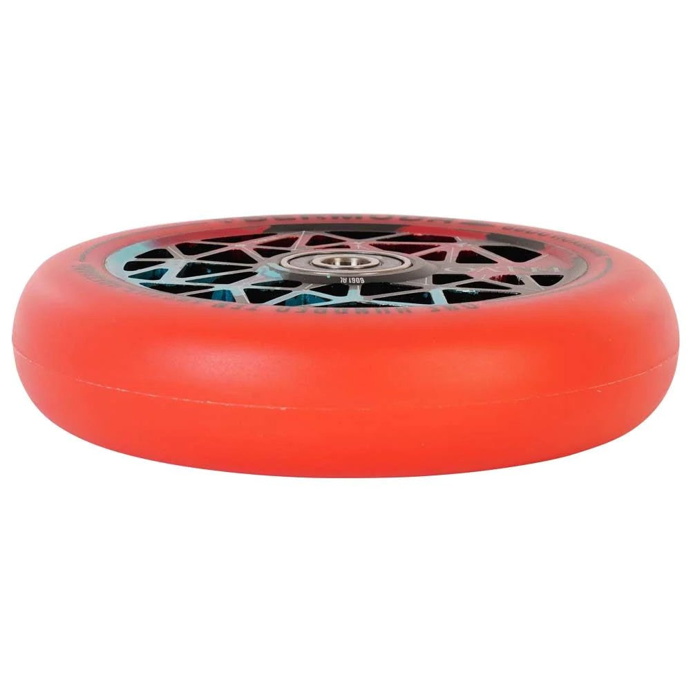 Oath Bermuda 110mm Stunt Scooter Wheel - Black / Teal / Red - Top