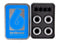 A rectangular metal tin with a blue design on the left showcases a prominent number 6 and "Birdhouse" branding. On the right, the open lid reveals four of the Birdhouse ABEC 5 Grey Skateboard Bearings and five black spacers securely nestled inside.