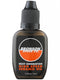 A compact dark bottle with a black screw cap showcases a label stating "Bronson Speed Co. High Speed Ceramic Bearing Oil" in bold white and orange text, emphasizing its wear protection benefits. The bottle contains 1/2 fl. oz. (15 ml).