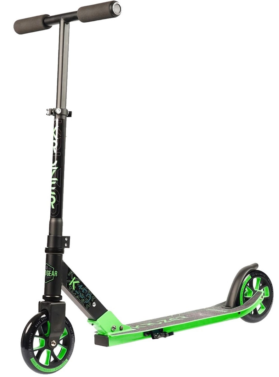 Madd Gear MGP Carve Kruzer 150 Commuter Foldable Scooter - Black / Green