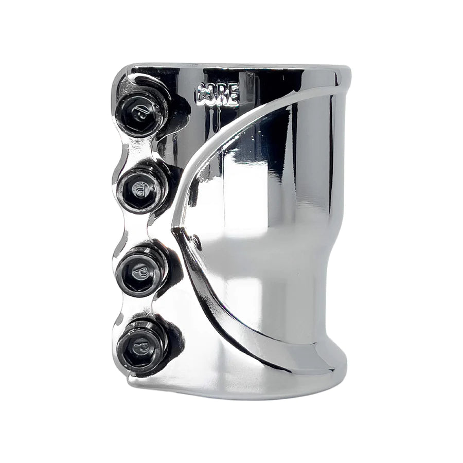CORE Cobra 4 Bolt Oversized SCS Stunt Scooter Clamp - Chrome - Side