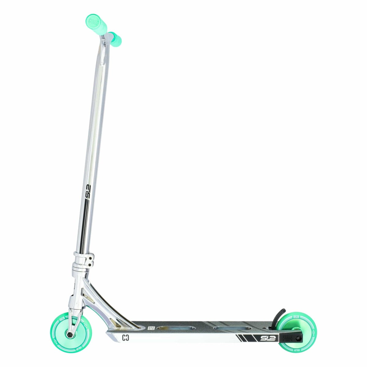 CORE SL2 Complete Stunt Scooter - Chrome / Teal - Side