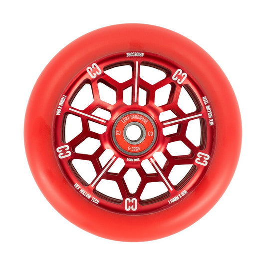 CORE Hex Hollow Core 110mm Stunt Scooter Wheel - Red