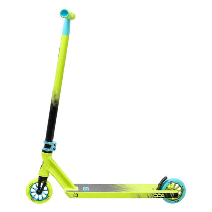 CORE CD1 Complete Stunt Scooter - Lime / Teal - Side