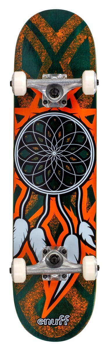 Enuff Dreamcatcher Teal / Orange Complete Skateboard - 7.25" x 29.5"