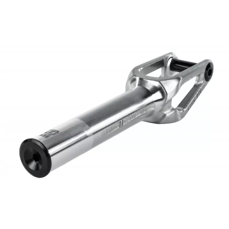 Ethic Legion V2 SCS Stunt Scooter Fork - Raw Silver - Angle