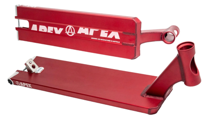 Apex Pro Red Boxed Stunt Scooter Deck - 6" x 21"