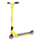 Introducing the Ozbozz Torq Chaotic Complete Stunt Scooter in striking yellow. This scooter features black handlebars and wheels, tailored for beginners with its sleek black and gray deck design, making it perfect for freestyle scootering. Made by the trusted brand Ozbozz, it's ideal for those new to stunt riding.