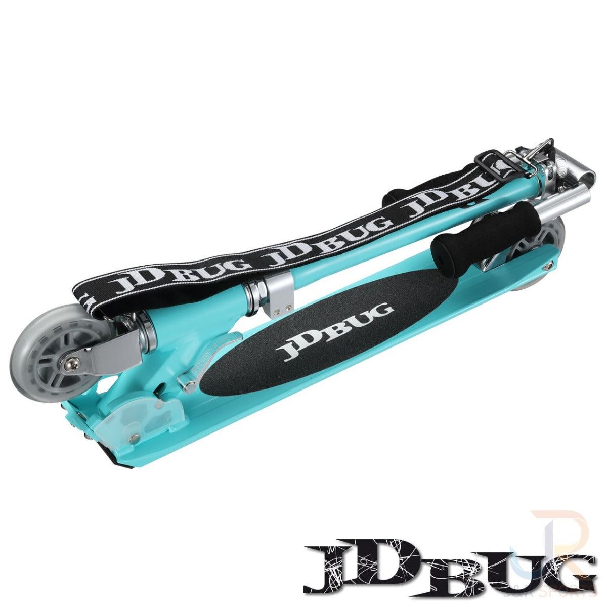 JD Bug Original Street MS130B Foldable Scooter - Matt Teal - Fold