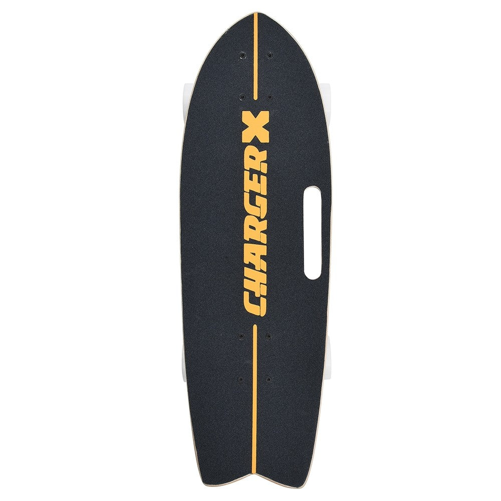 Charger-X 31" Pro Surf Skateboard Cruiser - Kelly White - Griptape