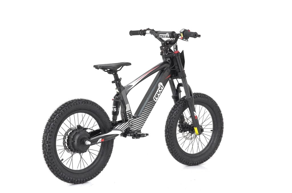 Revvi 18" Kids Electric Balance Bike - Black - Rear