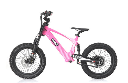 Revvi 18" Kids Electric Balance Bike - Pink - Left