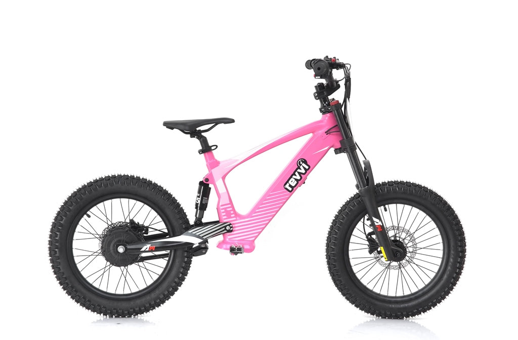 Revvi 18" Kids Electric Balance Bike - Pink - Right