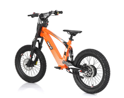 Revvi 18" Kids Electric Balance Bike - Orange - Rear Left