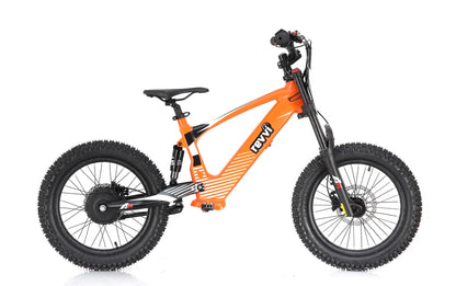 Revvi 18" Kids Electric Balance Bike - Orange - Right