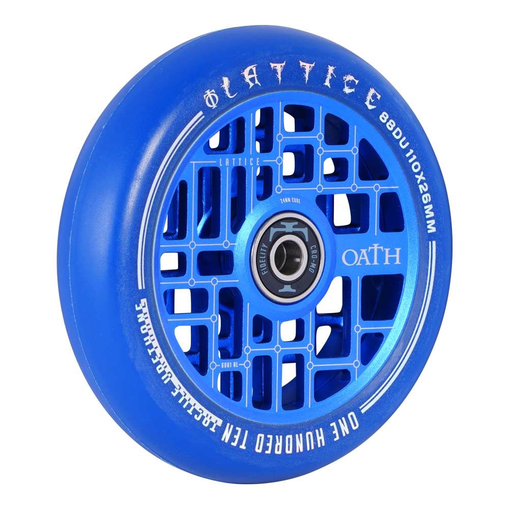 Oath Lattice 110mm Stunt Scooter Wheel - Blue - Right