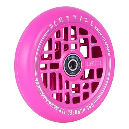Oath Lattice 110mm Stunt Scooter Wheel - Pink - Right