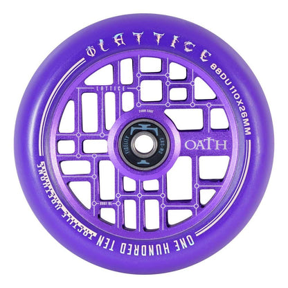 Oath Lattice 110mm Stunt Scooter Wheel - Purple