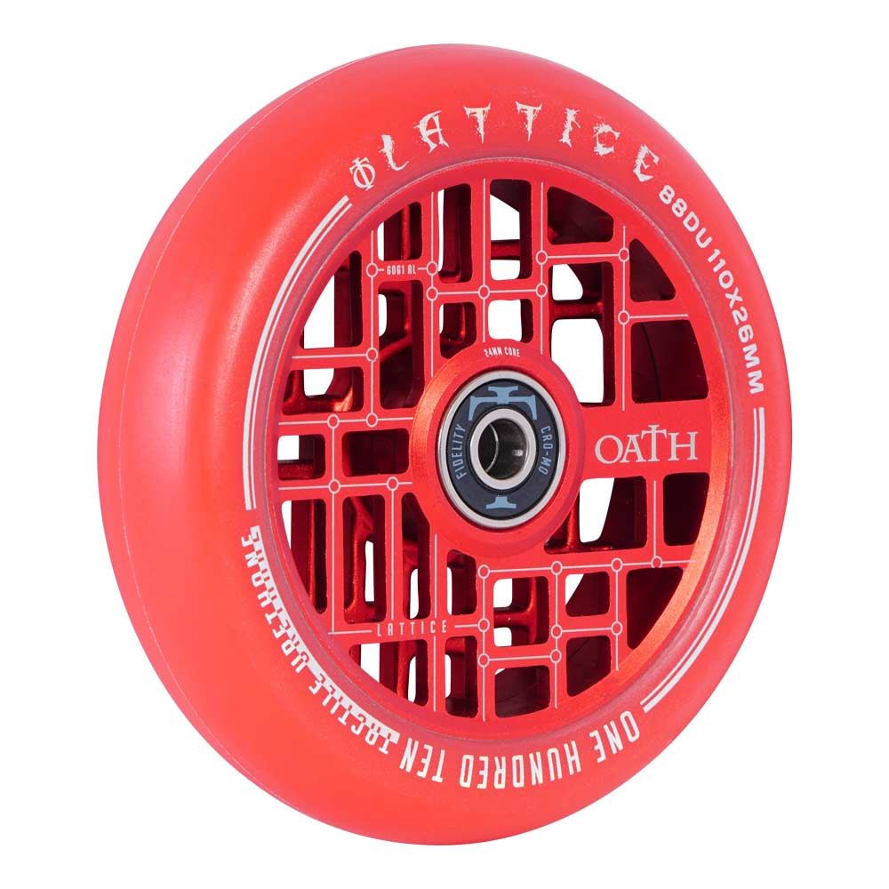 Oath Lattice 110mm Stunt Scooter Wheel - Red - Right