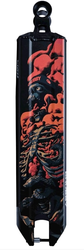 Chubby Loco Serpent Black Stunt Scooter Deck - 4.5" x 19.5" - Graphic