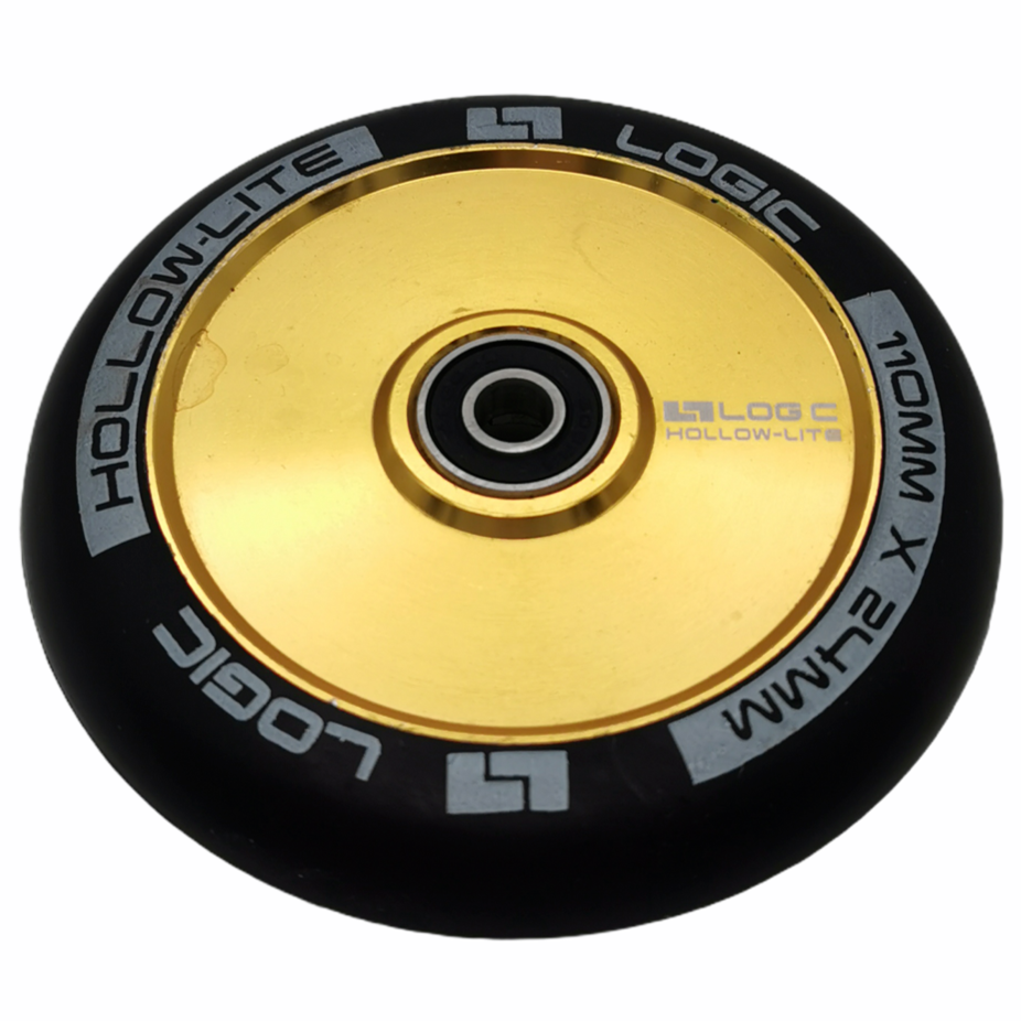 Logic Hollow Lite 120mm Stunt Scooter Wheel - Gold - Bottom