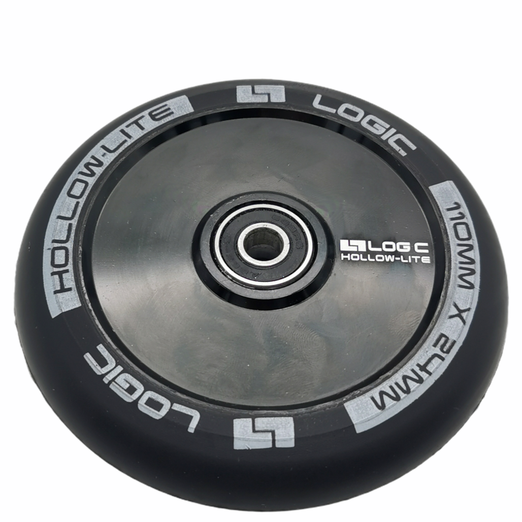 Logic Hollow Lite 100mm Stunt Scooter Wheel - Black - Bottom