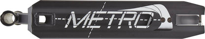 Longway Metro Black Stunt Scooter Deck - 4.3" x 19.7" - Graphic