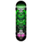 Explore the eye-catching Madd Gear MGP Pro Series Bubo Green Complete Skateboard, showcasing a vibrant design with a green owl and intricate patterns. Ideal for youngsters and beginners, this skateboard's bold background shifts from green to pink, ensuring it stands out in any skatepark.