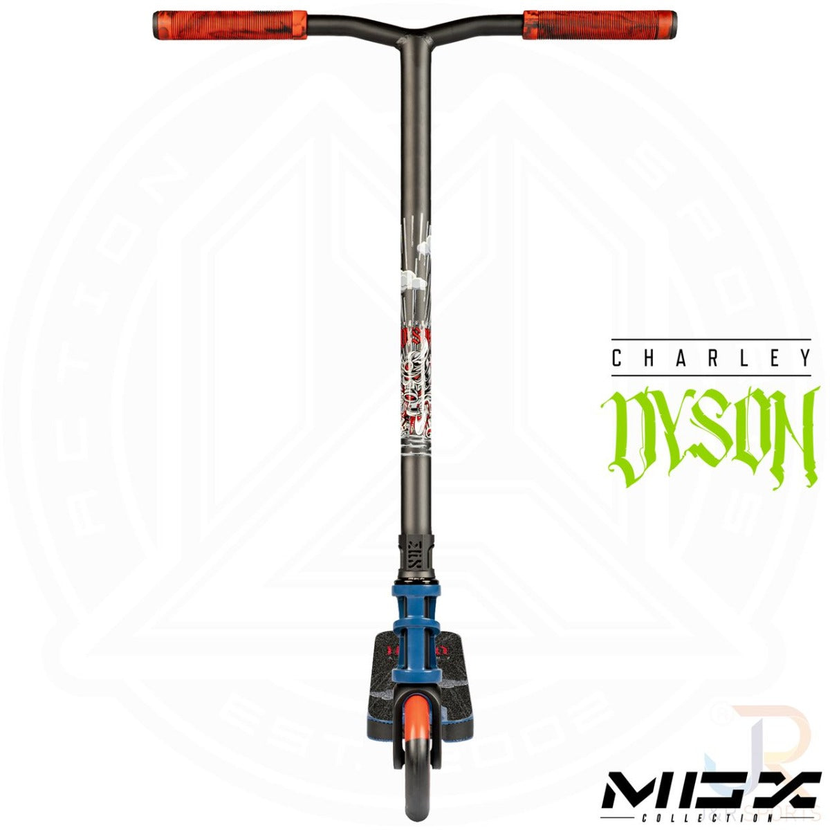 Madd Gear MGP MGX Charley Dyson Signature Complete Stunt Scooter - Slate Blue - Front
