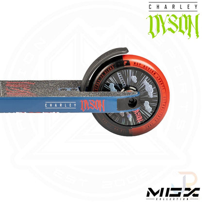 Madd Gear MGP MGX Charley Dyson Signature Complete Stunt Scooter - Slate Blue - Rear Wheel