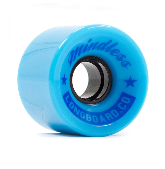 A single light blue cruiser wheel, branded with "Mindless" and perfect for cruising and carving, features black bearings in the center and measures 60mm.