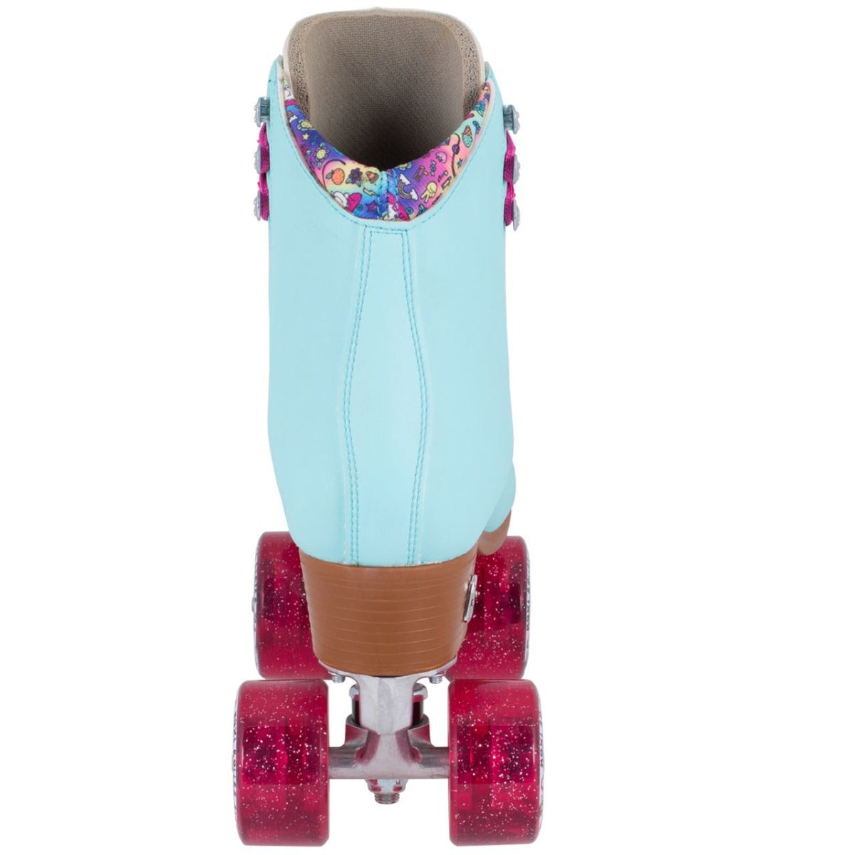 Moxi Beach Bunny Quad Roller Skates - Sky Blue - Back