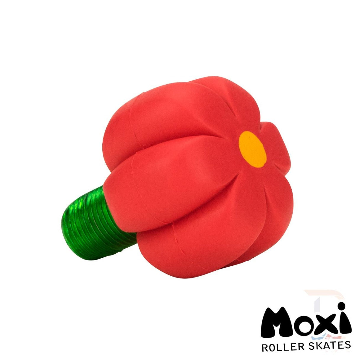 Moxi Brake Petal Roller Skate Toe Stops - Red Hibiscus - Side