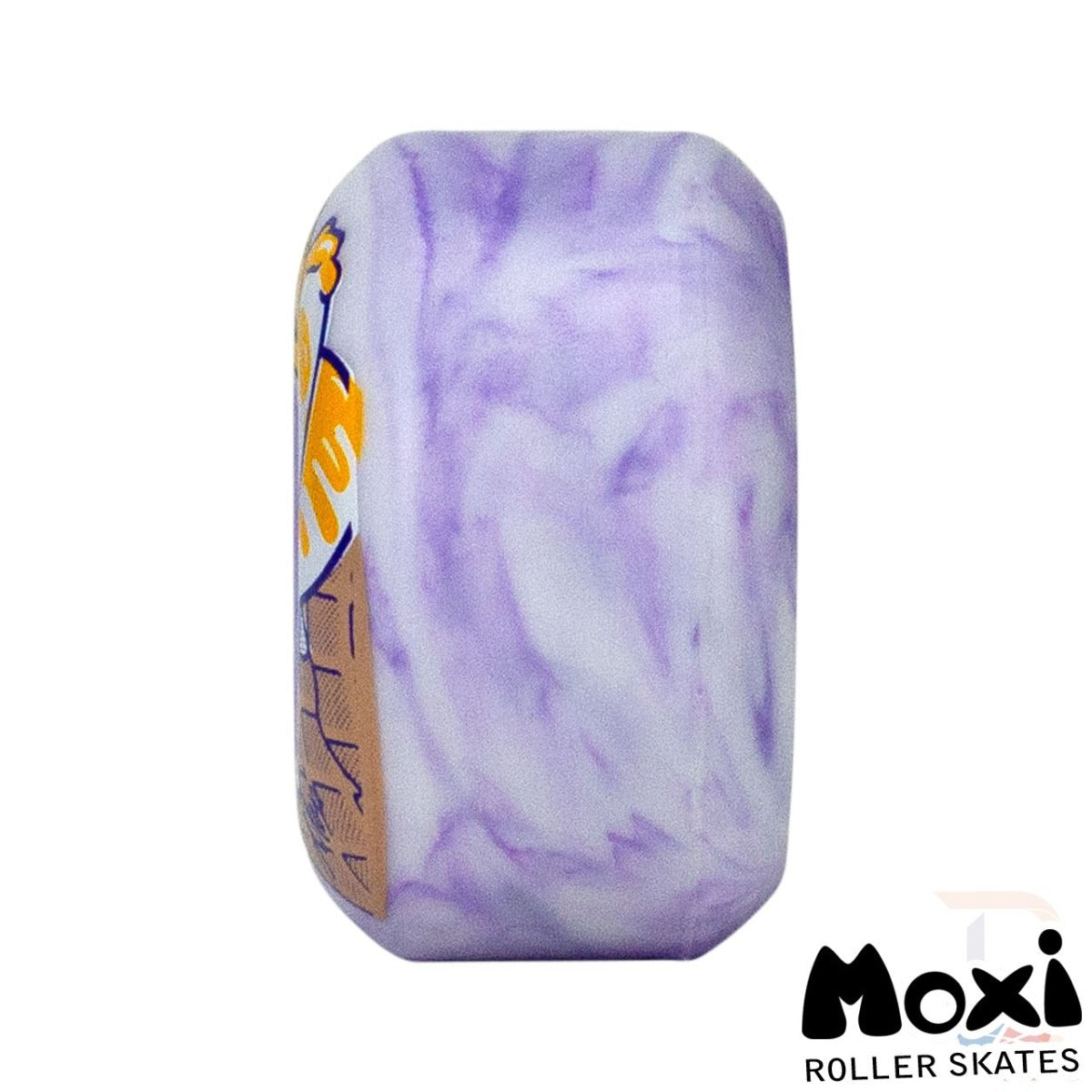 Moxi Fundae 92A Quad Roller Skate Wheels - Lavender Purple 57mm x 34mm - Urethane