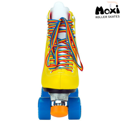 Moxi Rainbow Quad Roller Skates - Sunset Yellow - Front