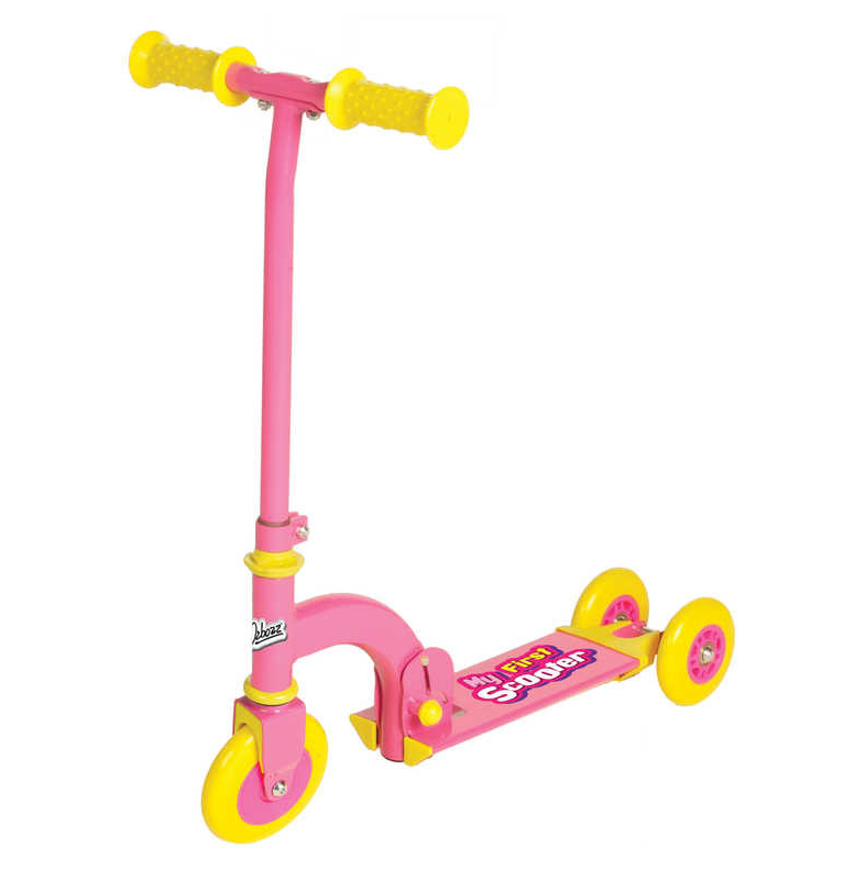 Ozbozz My First Foldable Kids Scooter - Pink - Converted